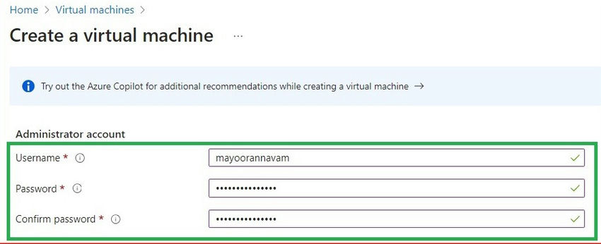 Home Create a virtual machine -